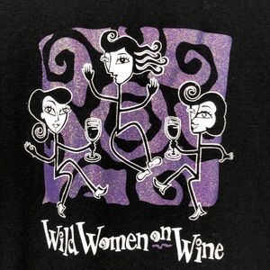 3/$25 Hanes Silver for Her Fitted T-shirt Size 2XL “Wild Women on Wine”